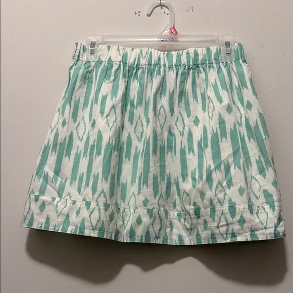 J. Crew Mint and White Ikat Skirt - Picture 6 of 8